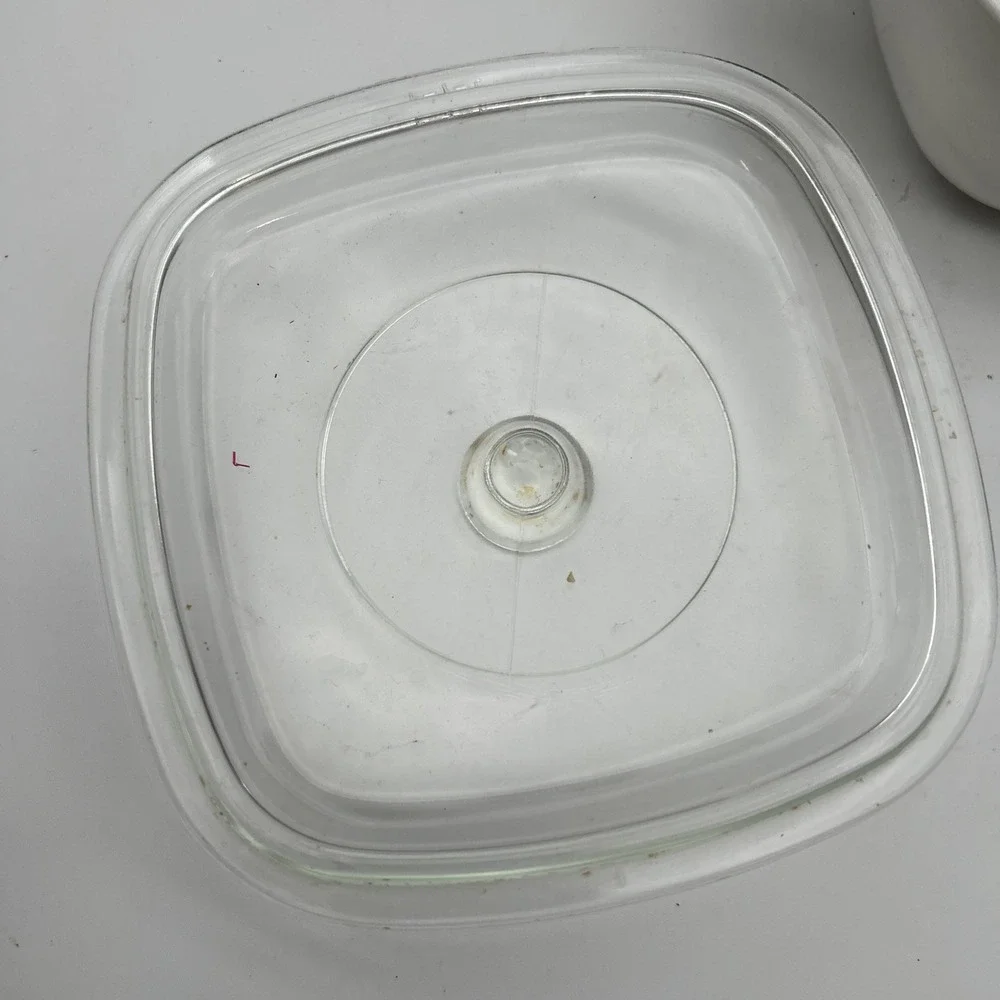 Vintage CORNING WARE Blue Cornflower P-1 1/2 -B Casserole Dish W/Pyrex Lid